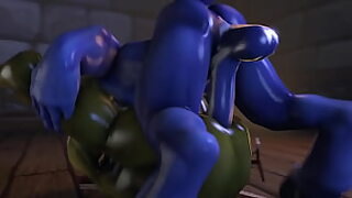 3d sinfull latex wearing futa college student fills her teacher with cum