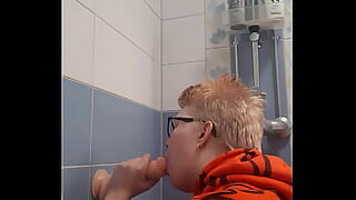 18 years boy and girl in schools bathroom