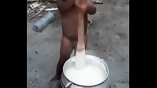 10 men and 1 girl